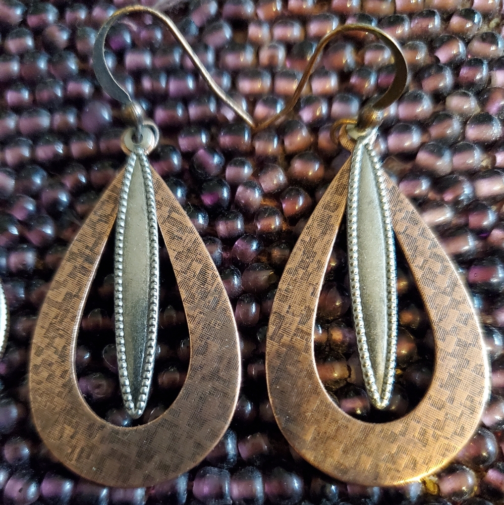 Silver & Copper Earrings